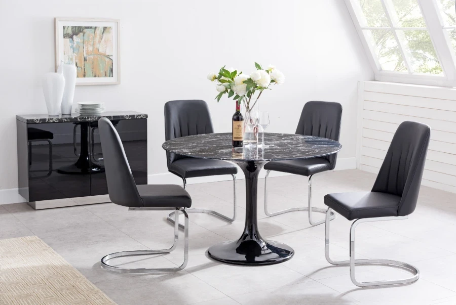 dining room tables round pedestal