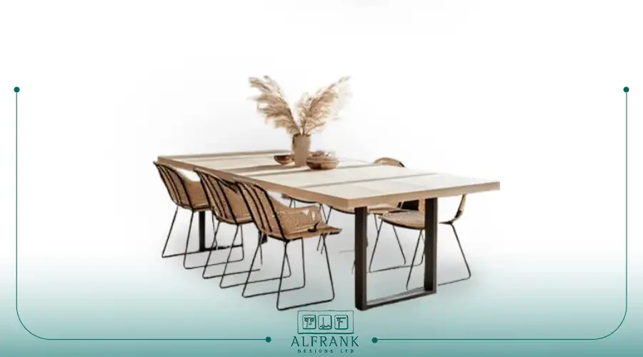 Skinny dining room table